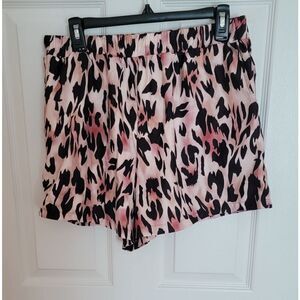 Leopard Print Women's Shorts Size 1xl